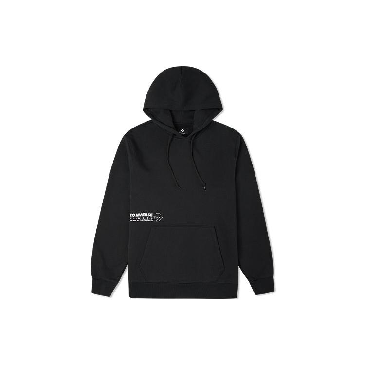 Converse Sweatshirts Men's Black Hooded Moderate Regular 10022725-A01