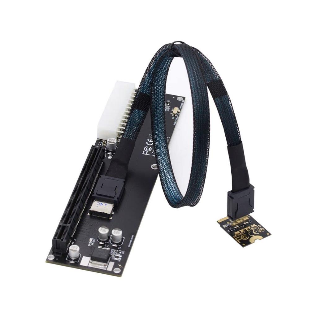 Chenyang Oculink to Host Adapter for Win Max2 External Graphics Cards SSDs SFF-8612 - PCI-E 3.0/4.0 M.2 M-Key SFF-8611 eGPU/GPD &