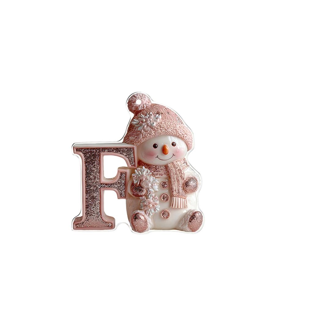 26 English Letters Christmas Decorations 2D Acrylic Decorative Ornaments