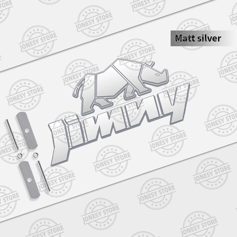 1 Set Auto Metall Nashorn Jimny Kühlergrill Logo Auto Styling 3D Abzeichen Aufkleber Kofferraum Aufkleber Für Suzuki Off Road Jb74 Jb43 Jb64 Jb53 Jb32