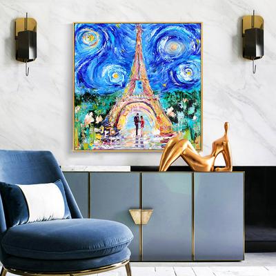 Turm im Sternenhimmel von Van Gogh, Ölgemälde auf Leinwand, Poster und Drucke, skandinavisches Wandkunstbild für Wohnzimmer, Heimdekoration