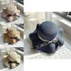 Stylish Big Brimmed Straw Hat With Bow Perfect For Summer Travel And Vacation