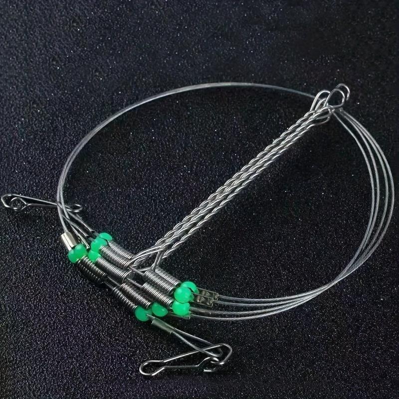 1 ks Odolný otočný vlasec Mořský rybářský háček s větruodolnými ocelovými návazci a háčky s drátěným návazcem - Chyťte více ryb s lehkostí!