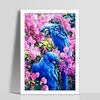 5D DIY Diamond Painting Animal Parrot Full Round Diamond Embroidery Cross Stitch Diamond Crystal