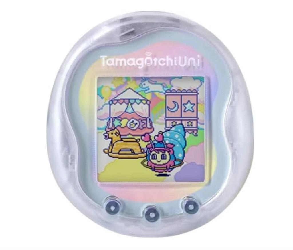 Tamagotchi Uni Prism White Prémiová edice Bandai Omezená barva z Japonska