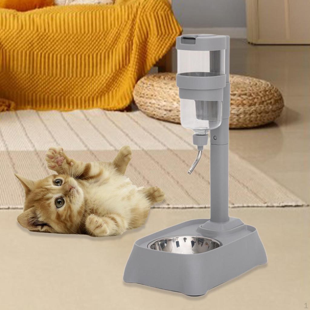 Automatyczny Poidło dla Zwierząt, Miski dla Psa, Zawierające Jedzenie, Podpórka na Butelkę, Podajnik Pokarmu