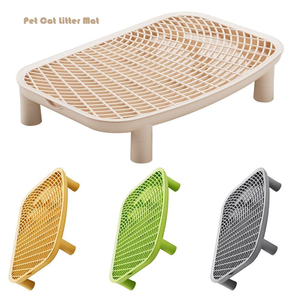 Heightened Pet Cat Litter Mat Plastic Cat Litter Trapping Mat Indoor
