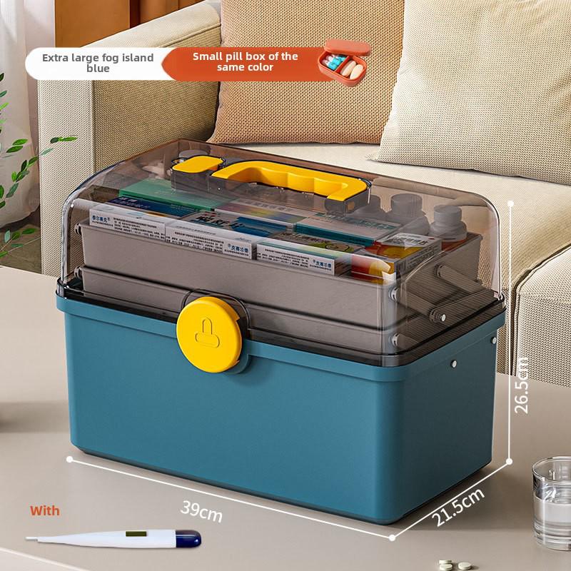 

Набір багатошарових контейнерів для зберігання сімейних ліків великої місткості