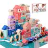 115pcs Migargle Wooden Building Blocks Set - City Construction Stacker Preschooler Educational Stacking Toy 3+ ,Birthday Gift