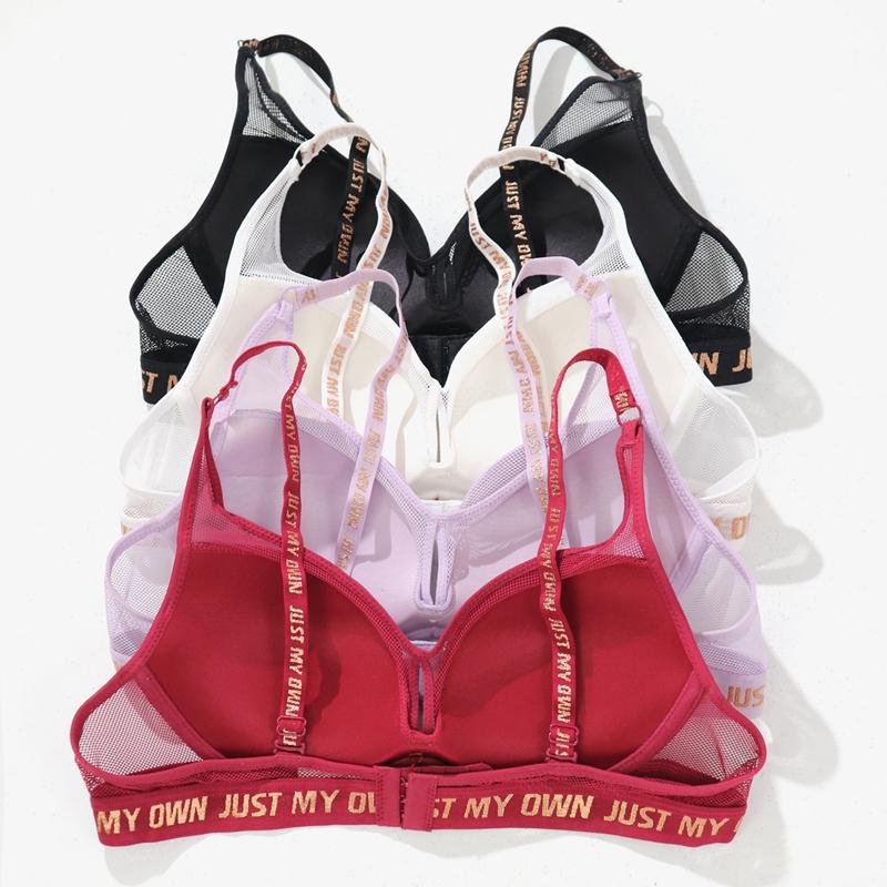 4 шт. женский бюстгальтер пуш-ап с сетчатым нижним бельем — фото 5