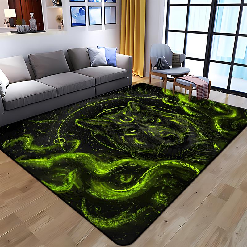 Best Selling Wolf Art Printed Carpet for Living Room Large Area Rug Soft Mat E-sports Chair Carpets Alfombra Gifts Dropshopping