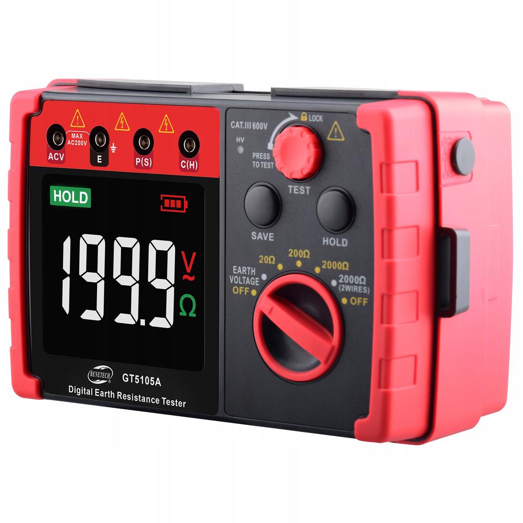 EARTH RESISTANCE METER digital LCD tester