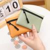 1Pc Mini Coin Bag Pouch Coin Purse Ladies Zipper Wallets Small Women Business Card Holder PU