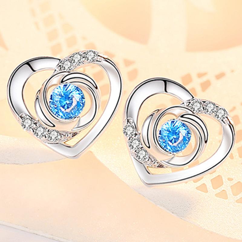 925 Silver Stud Earrings Beautiful Earrings High Quality For Women Earring Wedding Fine Jewelry Accessories Party Gift