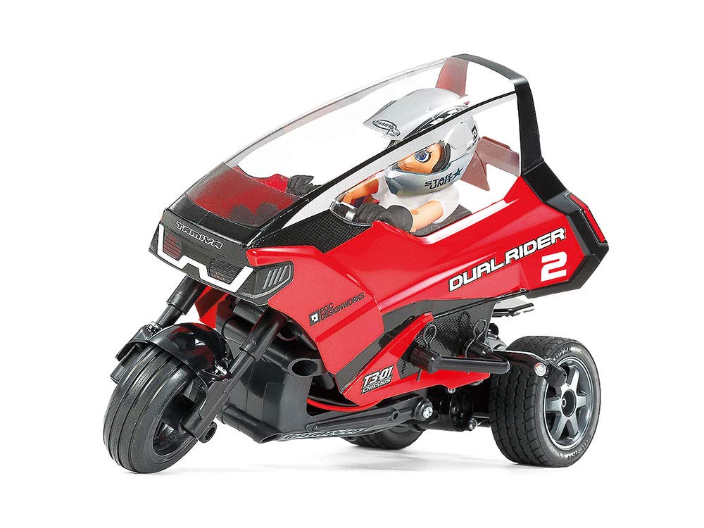 

Tamiya Серия Star Unit Трехколесный двухколесный мотоцикл с радиоуправлением 57408 №8 1/8 Предварительно окрашенный для дорог