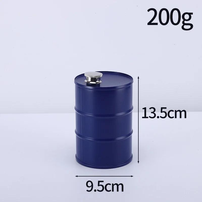 

1Pc 25oz Water Bottle Drums Whisky Portable Stainless Steel Hip Flask