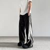 Ice Degree American Retro Three Stripe Track Pants: Unisex Loose Fit Casual Wear