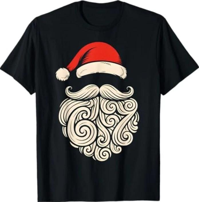 6 7 Christmas 67 Santa Six Seven Christmas T-Shirt S