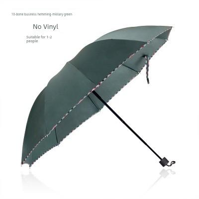 Large Ten-Rib Folding Umbrella for Two People, Business Use, Sun and Rain Protection, Sunshade Umbrella, Bulk Advertising Printing