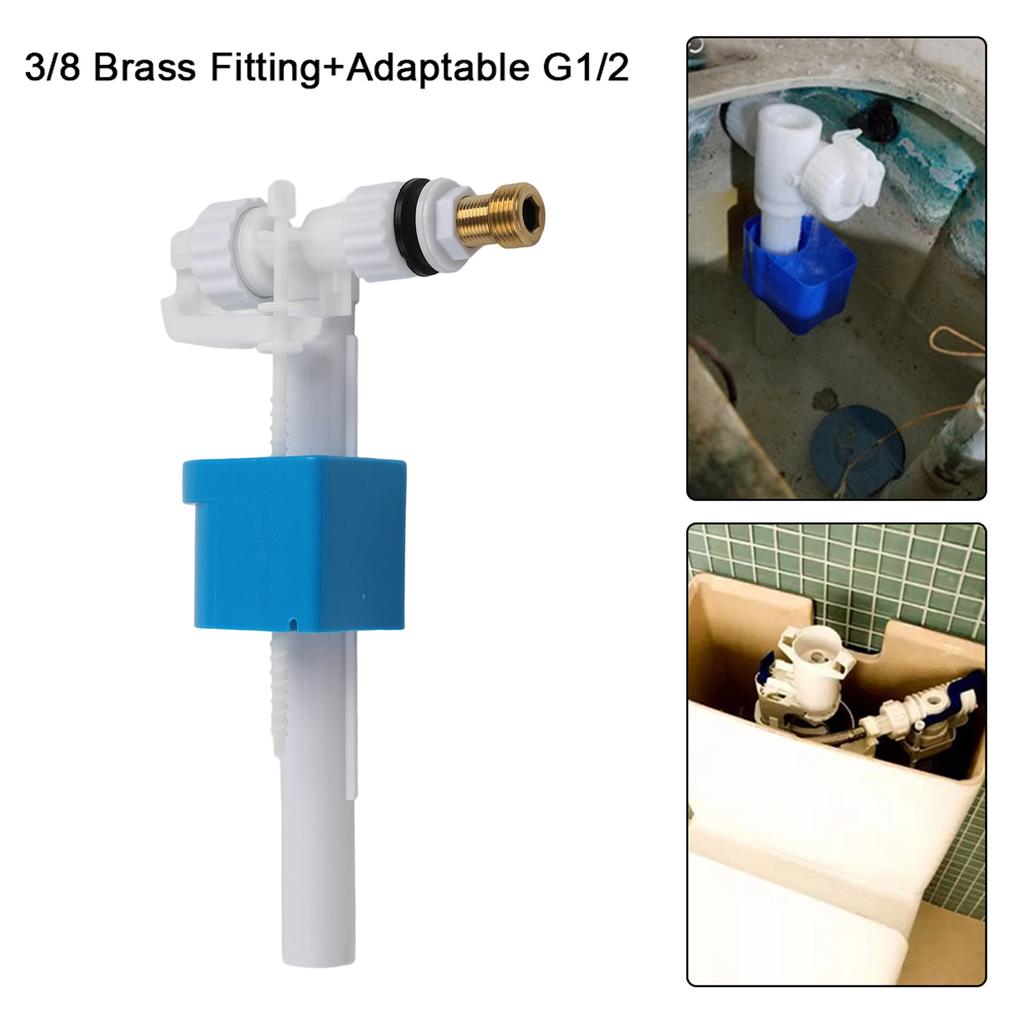 1Pcs Cistern Filling Valve G3/8 G1/2 Inch Brass Connection Cistern Toilet Inlet Valve Plastic Flush Valve Accessories