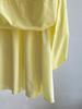 Summer Yellow High-Waist A-Line Umbrella Skirt