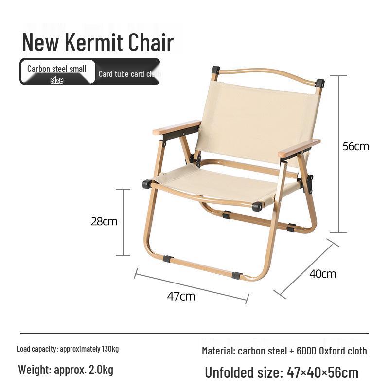 Kermit Ultra-light Aluminum Camping & Picnic Chair - Portable & Folding for Outdoor & Fishing Adventures