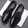 Mens Dress Shoes Lace Up Oxfords Business Office Pointed Black Lace-Up Men's Formal Shoes Office Men Wedding Party Shoes