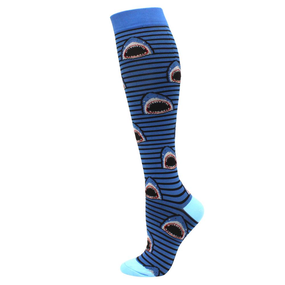 Neue Kompressionsstrümpfe Druck Pflegesocken für Ödeme, Diabetes, Krampfadern, Durchblutung Sportsocken