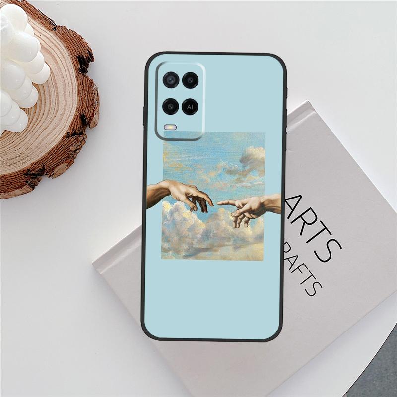 Grime Michelangelo Weed Case For Oppo A18 A38 A58 A78 A98 A79 A40 A60 A80 A16 A76 A96 A15 A74 A94 A54 A77 A17 Cover