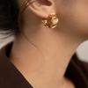 C Shaped Drop Earrings Gold/Silver Stud Earrings Fashion Women's Dangle Earrings  Engagement