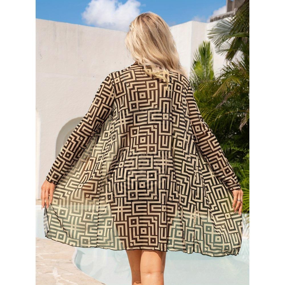 Bikini de Tres Piezas para Mujer con Pantalones Cortos tipo Boy Short, Bañador de Moda con Lazo y Cubre Traje de Playa