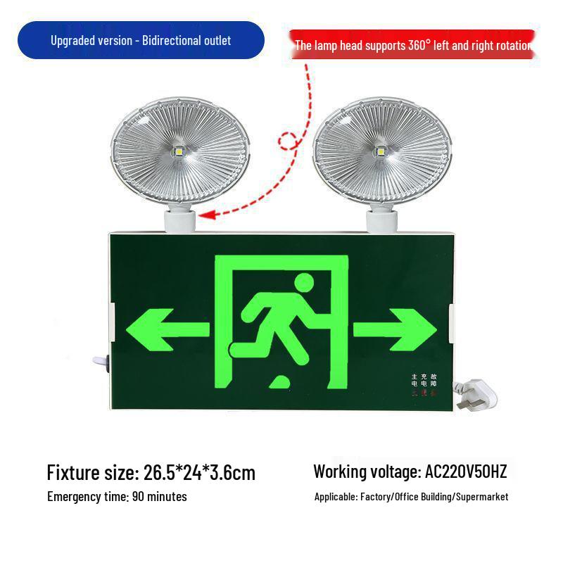 Two-in-One LED Emergency Fire Exit Light