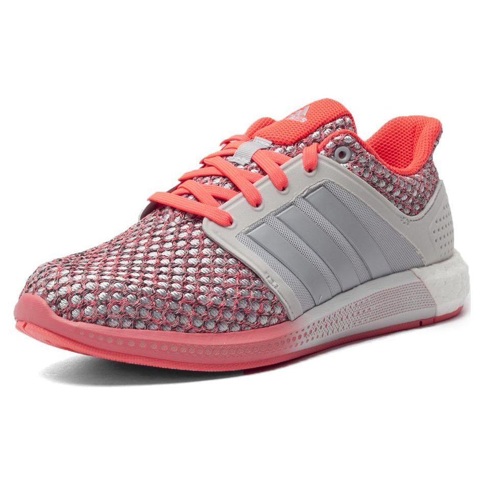 Adidas Comfortable Shock Absorbing Durable Low Top Running Shoes Women Sneakers Gray Red D68998