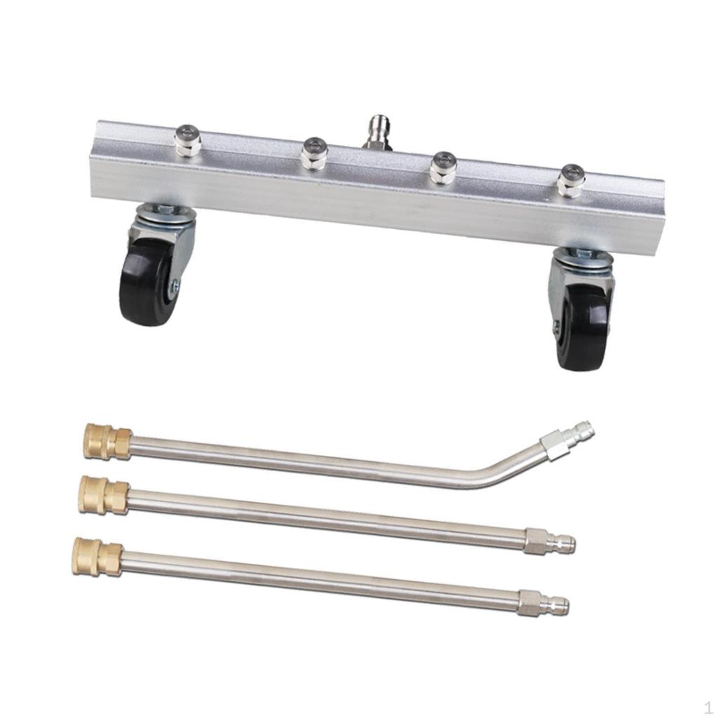 Car Wash Undercarriage Cleaner with Extension Wands, 4000 PSI Water Broom for Sidewalks and