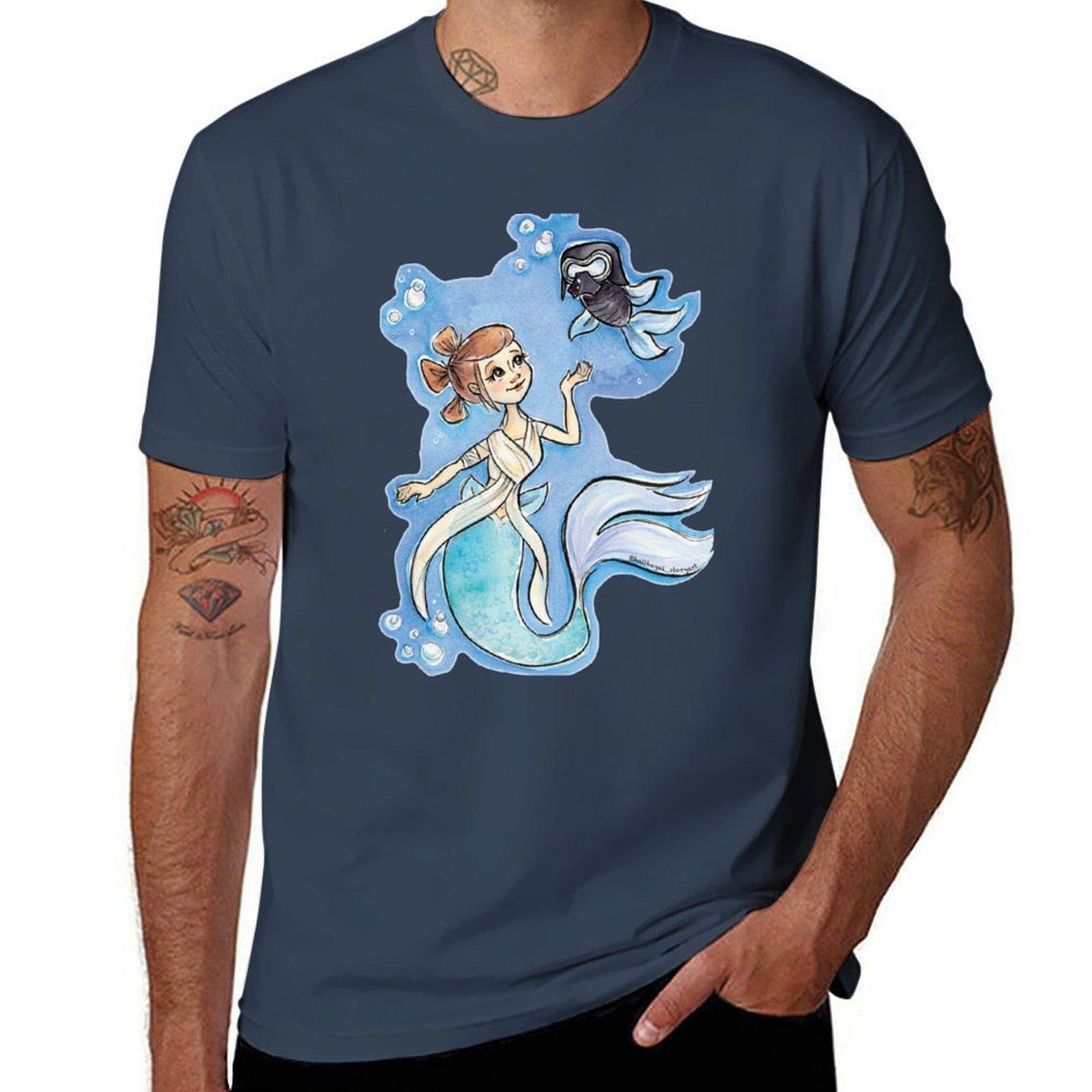 Merrey Kylo Fish Tshirt Modern Print Casual Tshirt S