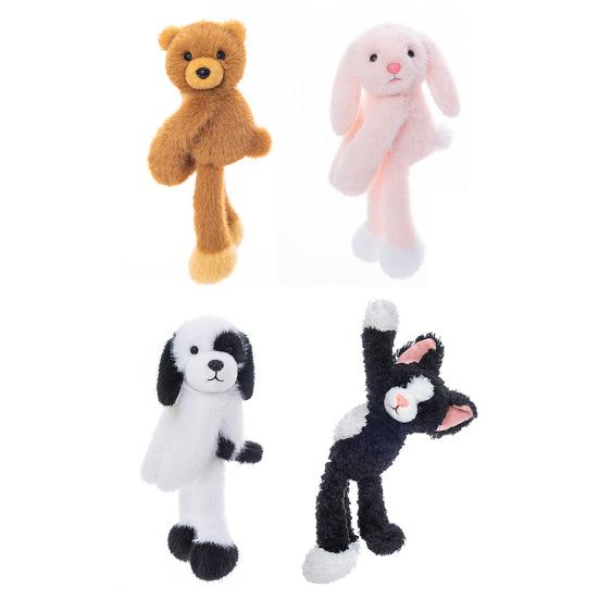 Magnetic Doll Animal Dog Rabbit Cat Shape Car Doll Interactive Gameplay Healing Decoration Small Doll Refrigerator Toy