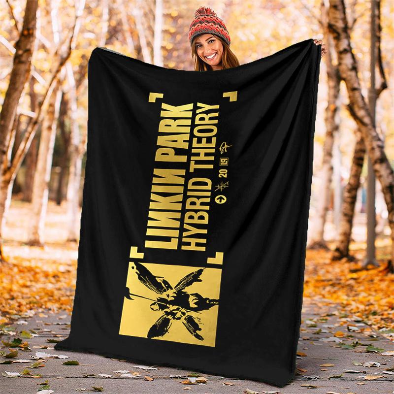 Linkin Park Flannel Blanket Soft All-Season Throw, Design for Camping, Car Travel, Hiking Sofa, Bed, Office Perfect Gift for Parties