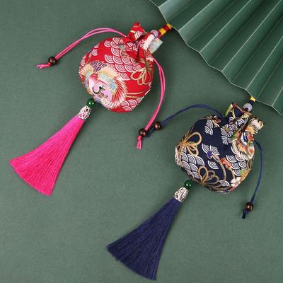 For Filled Fragrant Herbs Chinese Style Sachet Hanging Tassel Small Pouch Perfume Spice Bag  Ladies