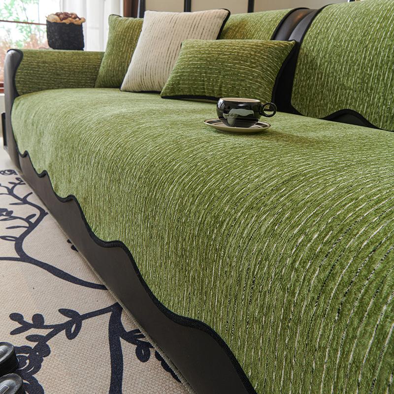 

Special-Shaped Sofa Cushion New Four-Season Universal High-End Leather Sofa Special Backrest Towel Fixed Non-Slip Cover 70*70cm