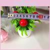 Simulate Five Large Red Fruit Mini Artificial Flower Potted Decorations Desktop