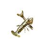 Brass Weightlifting Dragonfly Ornament Vintage Pure Copper Holder Pen Rest Study Desk Decoration Craft