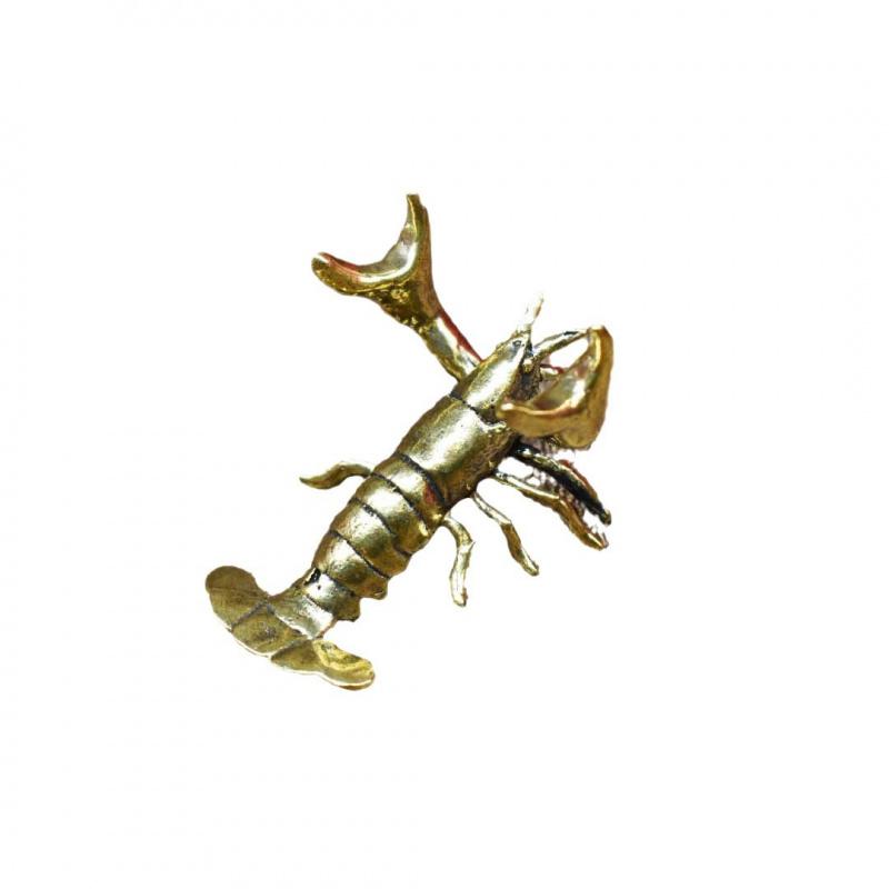 Brass Weightlifting Dragonfly Ornament Vintage Pure Copper Holder Pen Rest Study Desk Decoration Craft