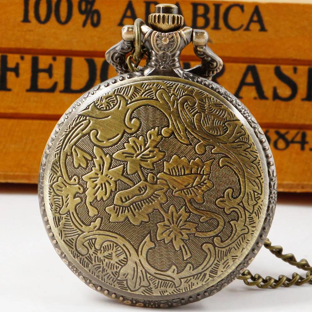 10pcs/lot Wholesale Cute Owl Quartz Pocket Watch Women VintageMen  Steampunk Necklace Pendant Chain Clock Kids Gifts