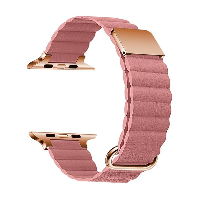 Geeignet für Apple Watch 8 Armband Apple Watch se/ultra/7. Generation iwatch6 Lederarmband magnetische Anziehungskraft Kreativität