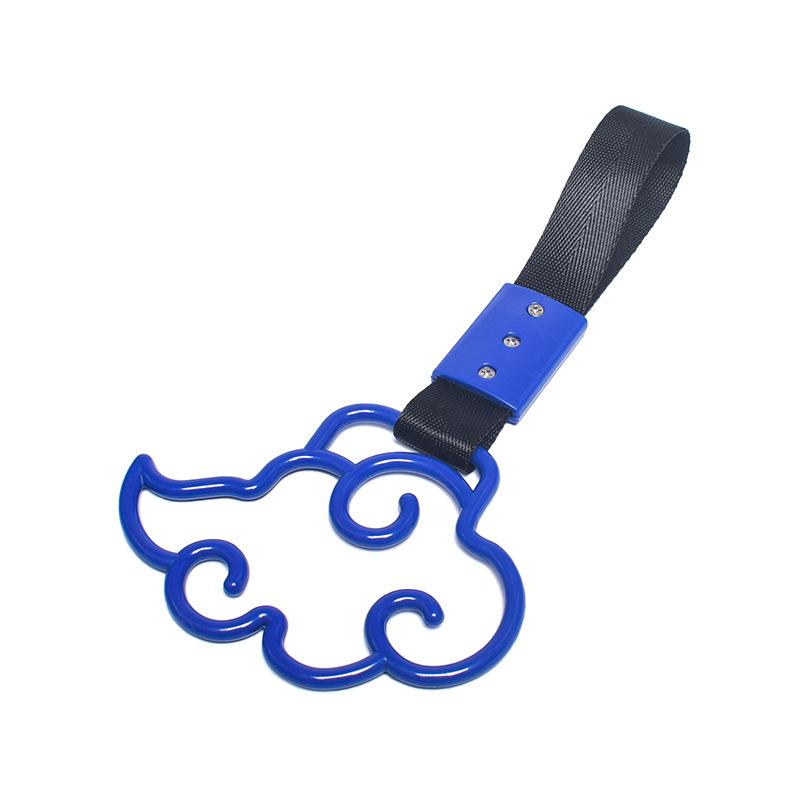 Car decoration pull ring cherry blossom circular inner handle suspension decoration night light modification tail pendant