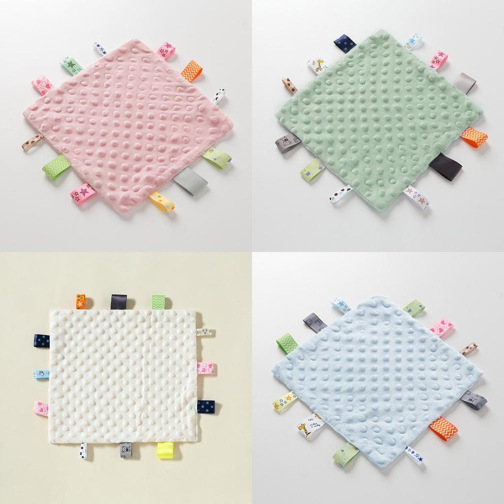 Baby Plush Comforter Sleep Aid With Solid Color For Newborns And Infants
