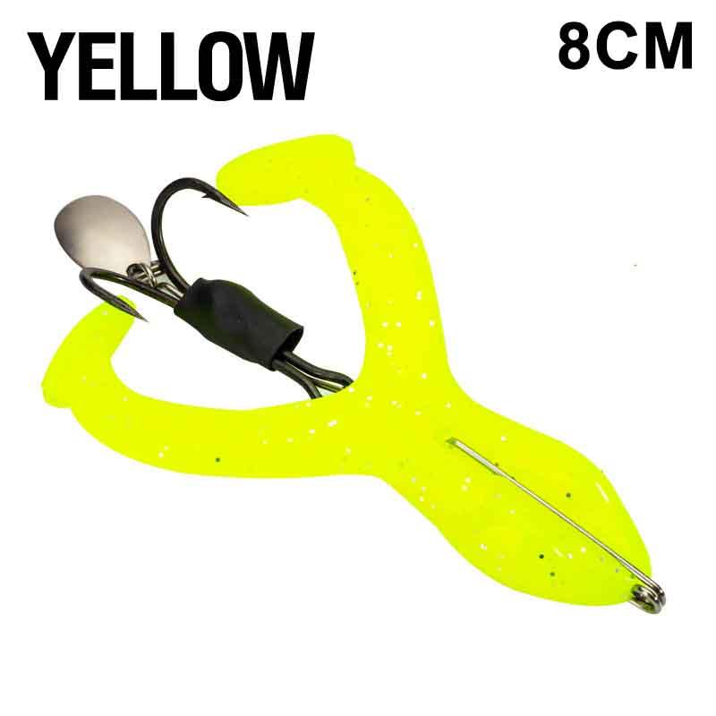 7/8/9Cm Frog Fishing Lure Soft Bait With Spoon Fishing Tackle For Snakehead Silicone Bait With Hook Simulation Frog Lures