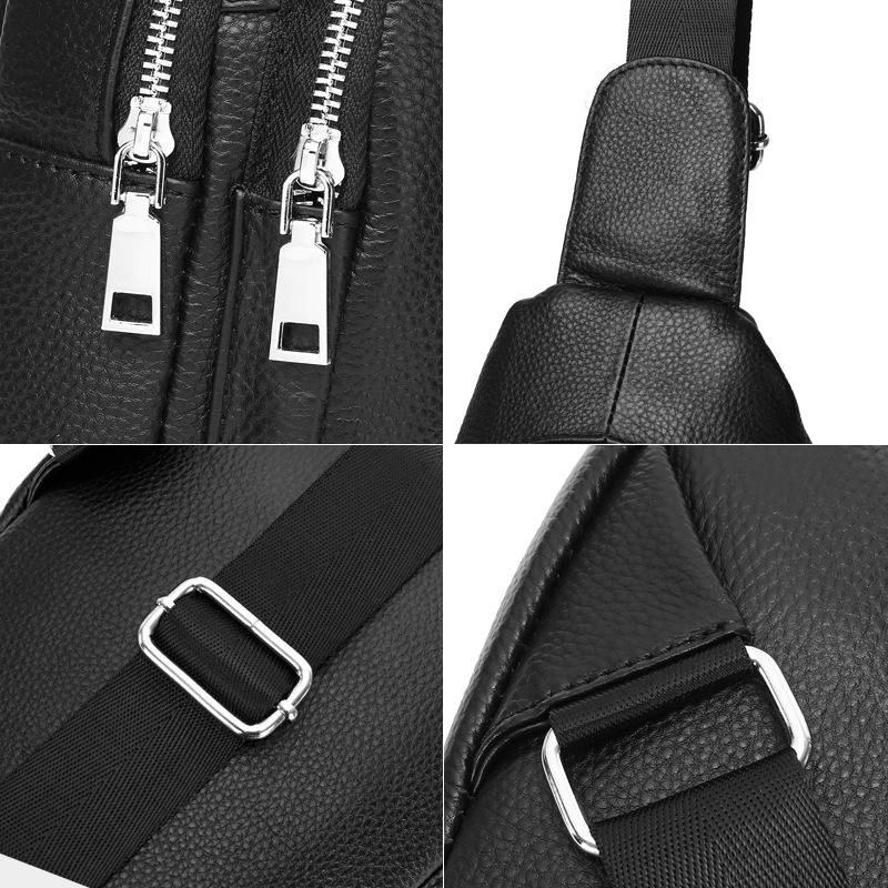 Genuine Leather Shoulder Bag, Cowhide Crossbody Bag, Trendy and Fashionable Front Crossbody Bag