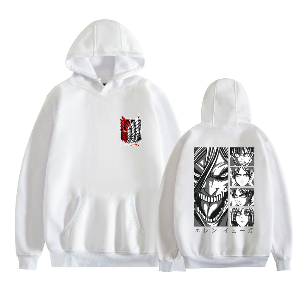 Attack on Titan Anime Printed Men's Fashion Long Sleeve Hoodie Cartoon Sweatshirt