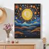Full Round Diamond Painting Abstract Landscape 5d Diy Embroidery Moon Cross Stitch Mosaic Picture Rhinestones Wall Decor